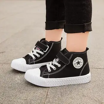 

Children Canvas Shoes Girls Sneakers High Top Boys Shoes Spring Autumn Fashion Sneakers Kids Casual Shoes Footwear