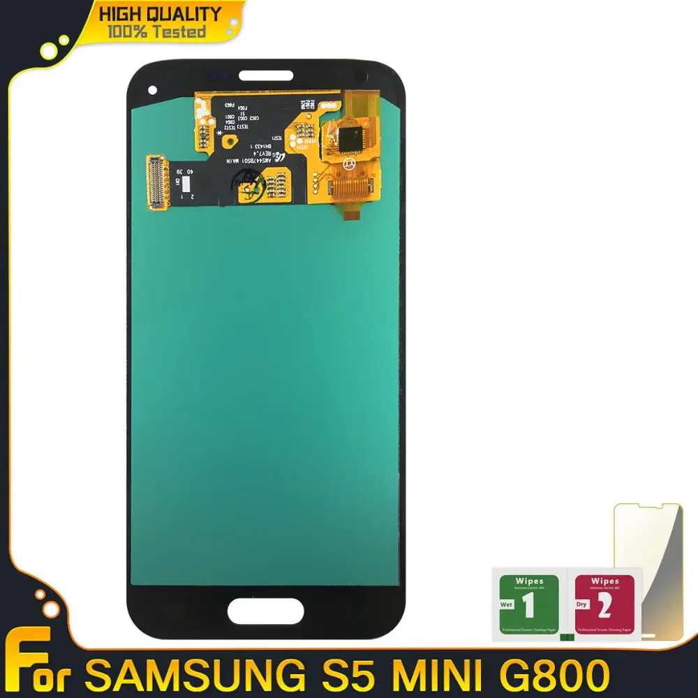 ЖК-дисплей для Samsung Galaxy S5 Mini G800 G800F G800H сенсорный экран с цифровым преобразователем
