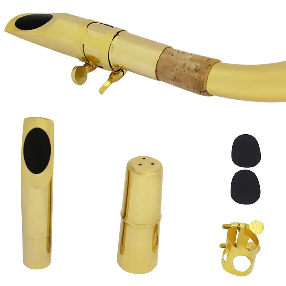 

Professional Clarinet Alto Sax Tenor Saxophone Metal Mouthpiece Instrument Parts New Chic