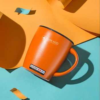 

Large Creative Personalized Stainless Steel Office Mug Outdoor Personalizable Noedic Hand Painted Mugs Work Coffee Cup II50MKB