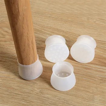 

Table Chair Leg Mat Silicone Non-slip Table Chair Leg Caps Foot Protection Bottom Cover Pads Wood Floor Protector Pied De Table