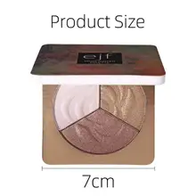 На каждый день, 3 цвета стерео макияжа 24 часа в сутки, не линяют, Водонепроницаемый незапотевающие Осветляющий модификации тени для век для всех типов кожи