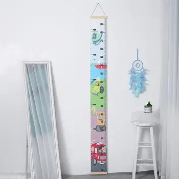

Children Height Ruler Home Art Decor Cartoon Wall Decal DIY Wall Height Ruler Creative Ornament Record Your Child'S Development