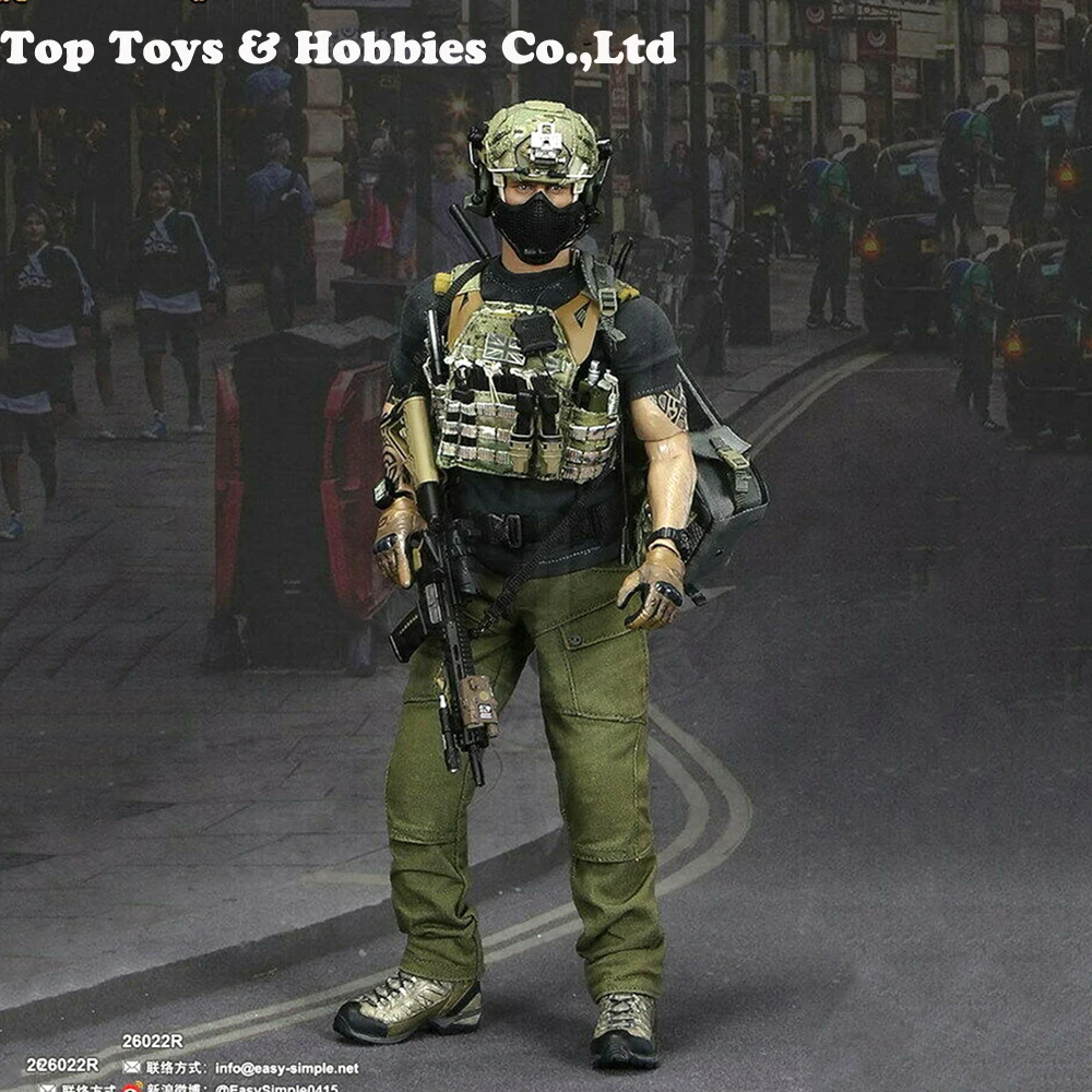 

Full set action figure 1/6 Easy&Simple ES 26022R SAS C.R.W Green Wolf Urban Raid Soldier Figure Toy