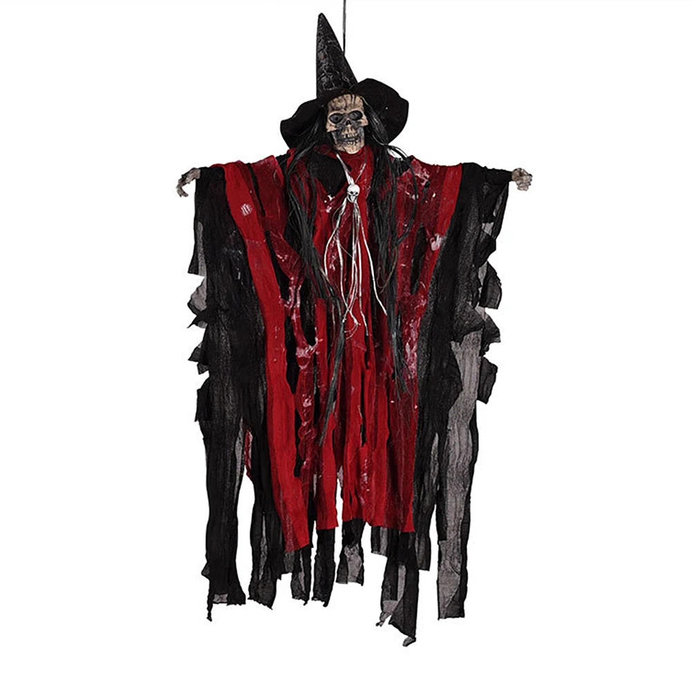 

Horror Props Electric Toys Voice Control Ghost Halloween Decoration Skull Ghost Small Hanging Halloween Party Dector Ornaments