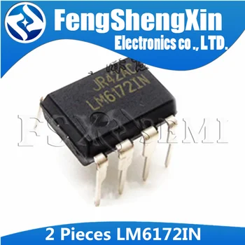 

2PCS LM6172IN DIP8 LM6172 DIP LM6172I DIP-8 Dual operational amplifier IC