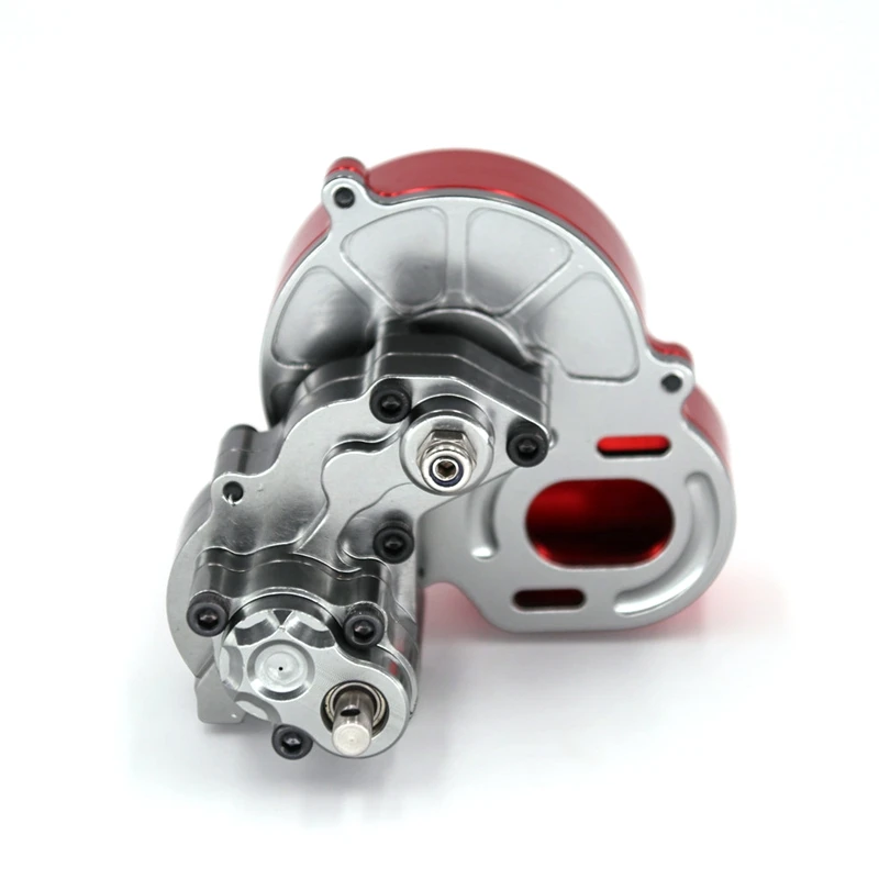 

Hot SCX10 Metal Gearbox Transmission Box Contain Gear for 1/10 Rc Crawler Car Axial Hydraulic Transmission Box Upgrade Parts