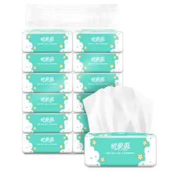 

6 Roll Paper Towels 4 layers Hollow Replacement Roll Paper Print Interesting Toilet Paper Tissue Household Table Kitchen Napkin