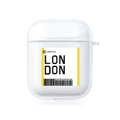 Cover For AirPods 1 2 Soft TPU Box Air Ticket Label Transparen For air pods Bluetooth Wireless Earphone Cases