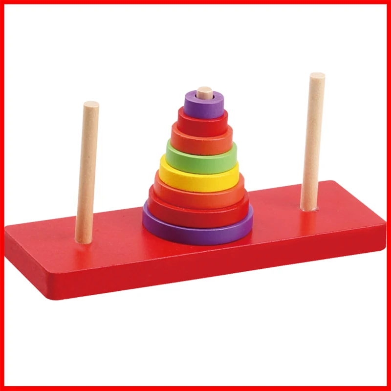 

Hanoi Tower 3 models Kids Educational Toy Wooden Puzzle Stacking Tower Early Learning Classic Mathematical Puzzle Children Toys