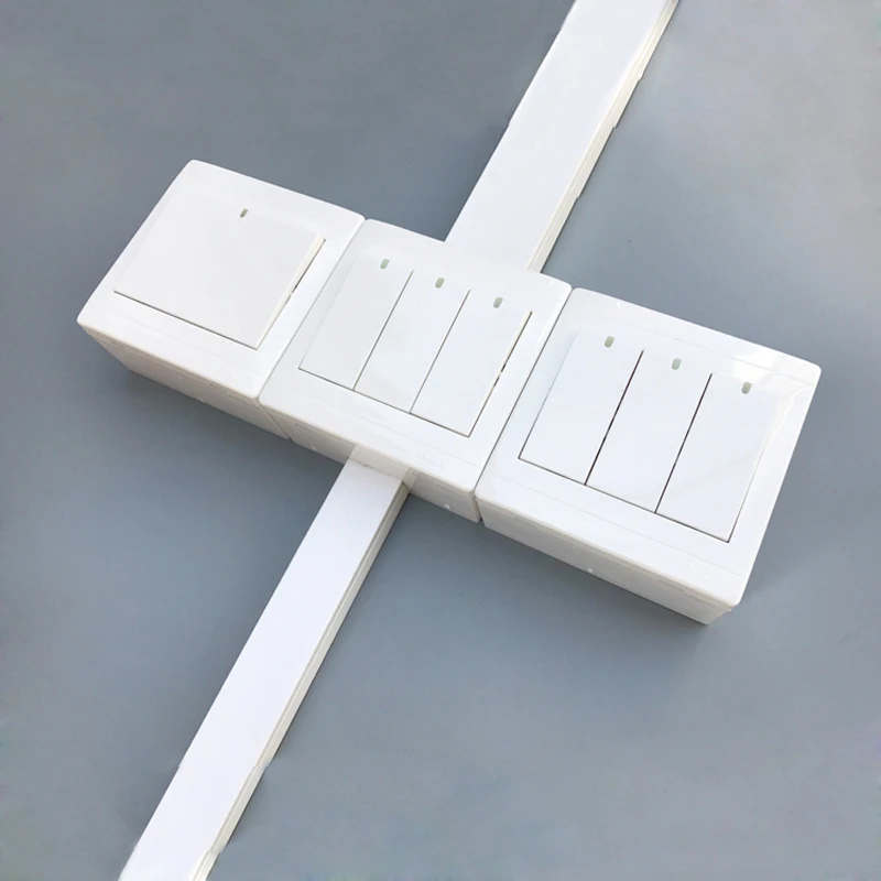 PVC 난연성 86 유형 범용 와이어 정션 박스 벽 스위치 소켓 장착 3 갱 하단 상자 258*86*34mm