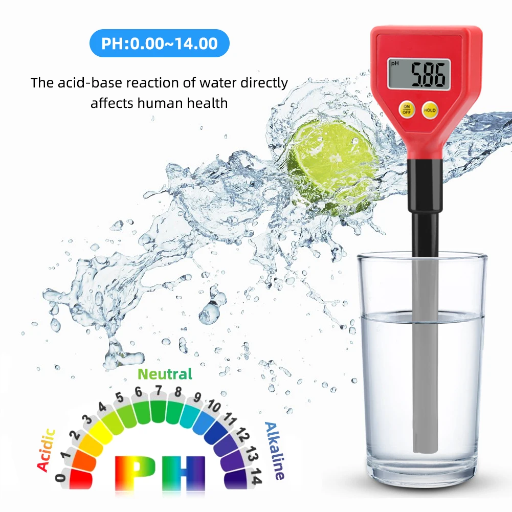 PH-98103 Pen Type Ph Meter 0.1 High Precision Digital PH Water Quality Tester Po