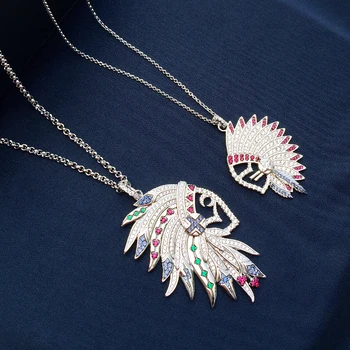 

cheny s925 sterling silver new Indian necklace female multi-tribal style French light luxury mid-length sweater chain
