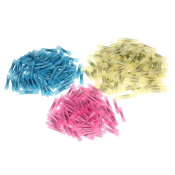 

300Pcs 3m Heat Shrink Insulated Butt Crimp Wire Connector Terminals Set High Quality Electric Crimp Butt Terminals