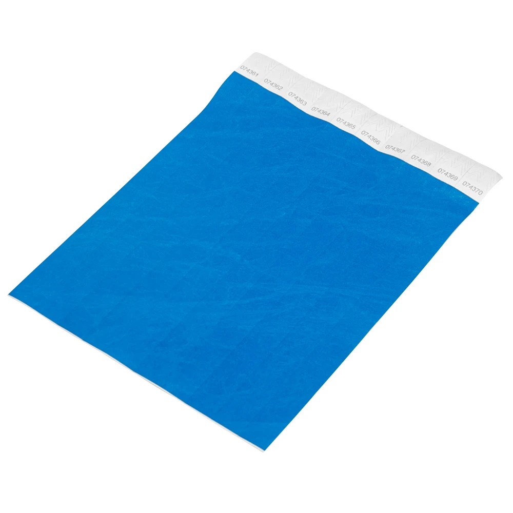 Solid Light Blue Color 3/4 inch Tyvek Wristbands Suitable for Parties Events 500 piece