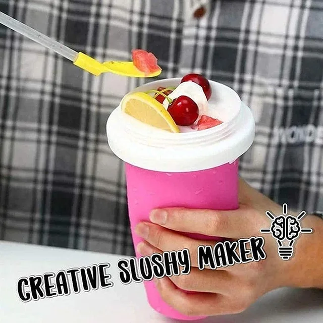 Forró Slushie Készítő Kupa Gyors Turmixok Csésze Hűtőpohár Kettős Rétegű Préselő Slushy Házi Nds - Image 2