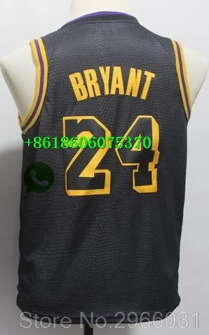 Лос-Анжелес Молодежный детский#23 Леброн Джеймс 2 Lonzo Ball 0 Кайл Kuzma Kobe#24 Bryant Jersey - Цвет: Youth kids