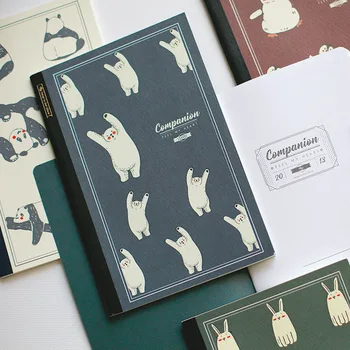 

Happy Animal Portable A5 Grid Paper Book 64P Creative Agenda Journal Supplies Free Shipping