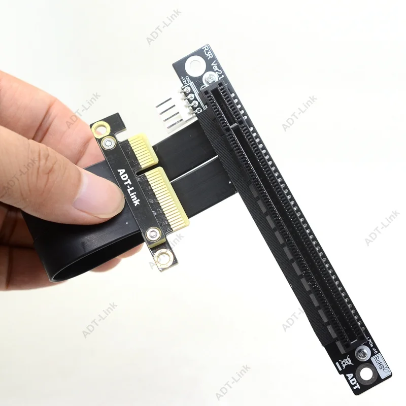 PCI E Riser Card Express PCIE 4X to 16X адаптер SATA 4Pin power GEN 3 0 кабель для майнинга|Компьютерные