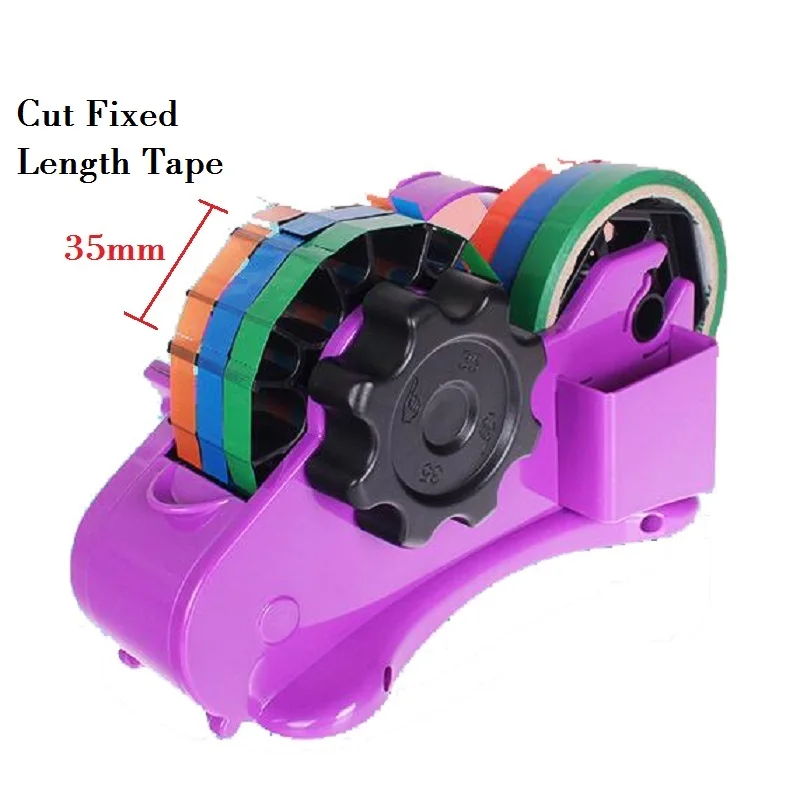 Wholesale Wholesale! Heat Transfer Tape Dispenser Packing Tape Dispensers  35mm 46mm Cut Multi Roll Semi Automatic Desk Tapes Dispensers Fixed Length  Tape Cutter A12 From Hc_network004, $6.84