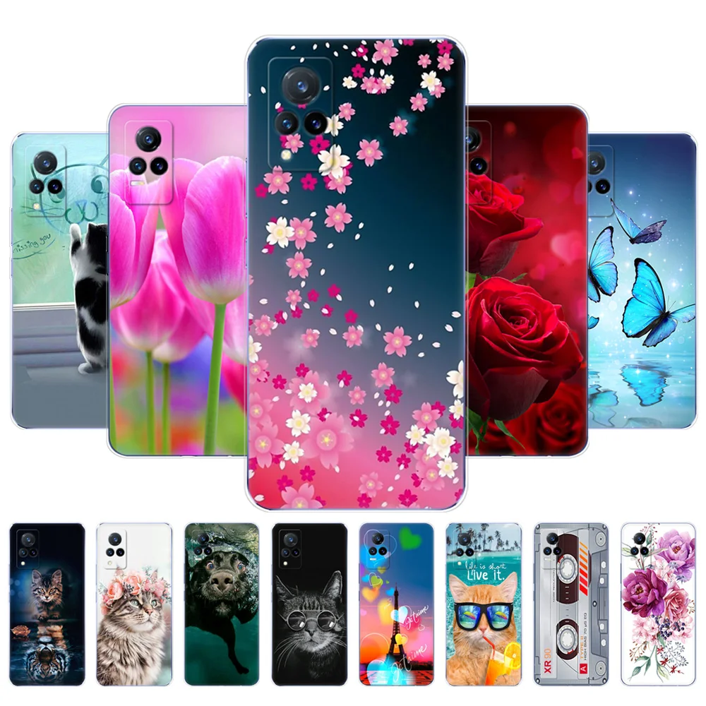 Per Vivo V21 Custodia Per Vivo V21E 4G Custodia Cover Posteriore Per Telefono Per Vivo V21E Vivo V21 4G 5G Silicon Soft Tpu Bumper Fundas Dropshipping