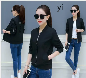 

yi 2020 new spring autumn new Korean version two sides wear windbreaker hooded women loose short coat