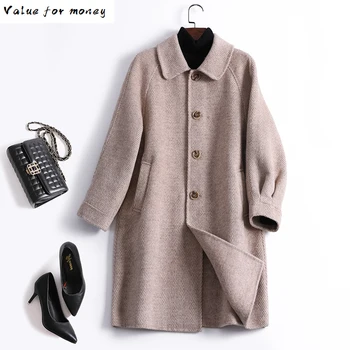 

Vintage Korean Woolen Jacket Spring Autumn Long Wool Coat Women Clothes 2020 Womens Coats and Jackets Abrigo Mujer 18219 ZT2540