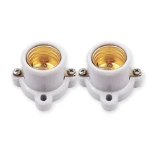 4 шт. керамический E27 держатель лампы Универсальный медный винт колпачок светильник Настенный светильник E27 Цоколь светодиодный светильник