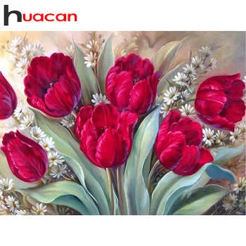 

Huacan New Arrivals 5d Diamond Painting Flower Rose Full Square/Round Drill Diamond Embroidery Mosaic DIY Home Decor