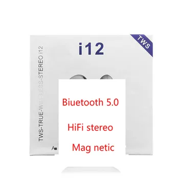 

i12 Tws Bluetooth Earphone Wireless Hands Free Business Touch Key Sport Earpiece Bluetooth Music For Smart Phone