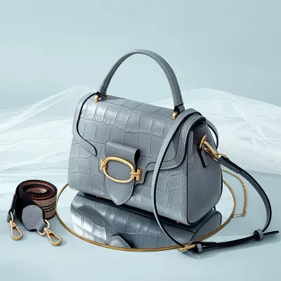 Crossbody Bag Summer Women Genuine Leather Shoulder Bags Crocodile Handbag Real Leather Totes Female Crossbody Bag Blue crossbody bag women handbags leather shoulder bag