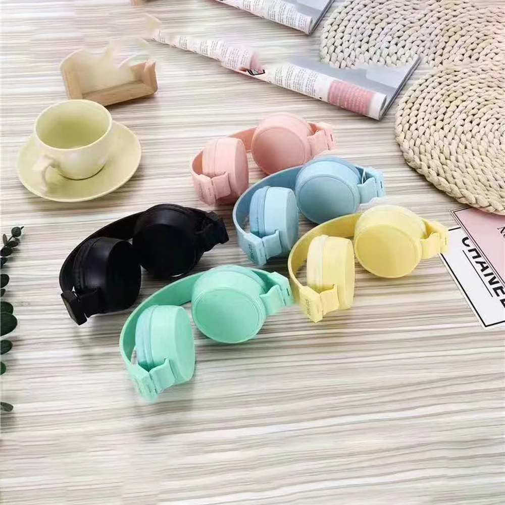 Foldable adjustable PU leather Stereo Headset Earphone Over Head Headphones Super Bass 3 5mm jack With MIC Fashion Sports GT
