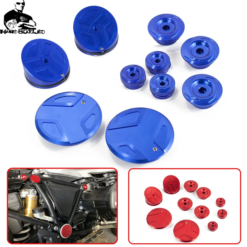 11 шт. для BMW R1200GS LC R 1200GS Adventure R1250GS 1250 GS CNC крышки рамы с отверстием Набор заглушек |