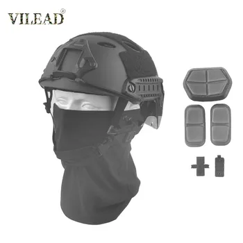 

VILEAD ABS Engineering Plastics Tactical Helmet Lightweight Cycling Rock Climbing Mountaineering Outdoor Helmets Solid color CS