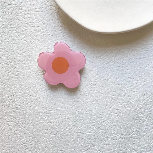 New Epoxy Resin Universal Fresh And Lovely Flowers Foldable Grip Tok Bracket Mobile Phone Ring Bracket Mobile Phone Accessories 16