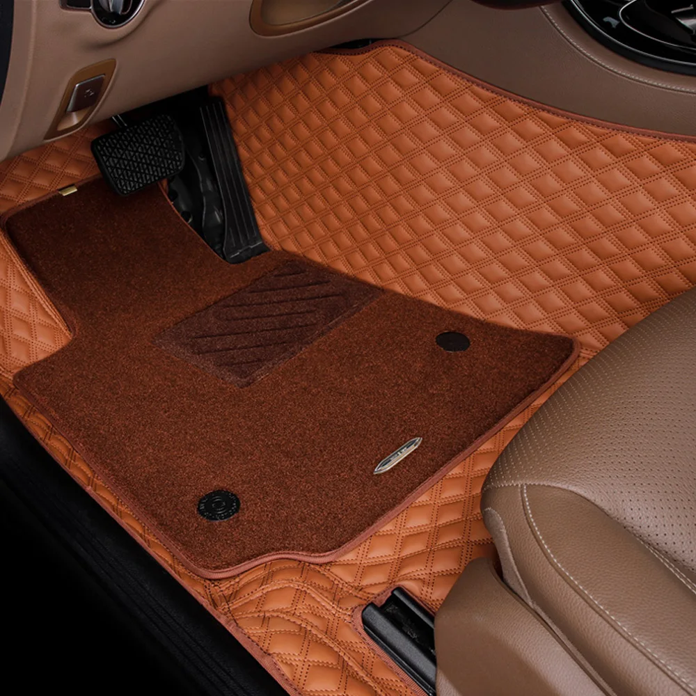 

Car floor mats for Ford Fiesta Mk7 Edge Escape Kuga Fusion Mondeo Ecosport Explorer Focus 5D car-styling rugs liners