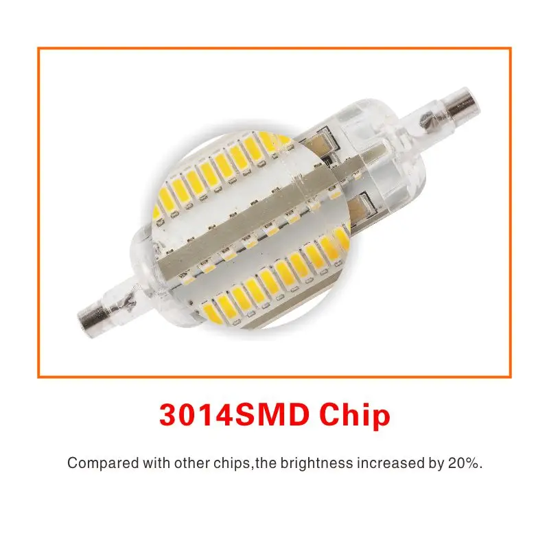 LATTUSO R7s Led 5 Вт 78 мм лампы 360 градусов 10 Вт 128 мм Светодиодные лампы R7s 3014 SMD светодиодные лампы заменить галогенные лампы диаметром 20 мм