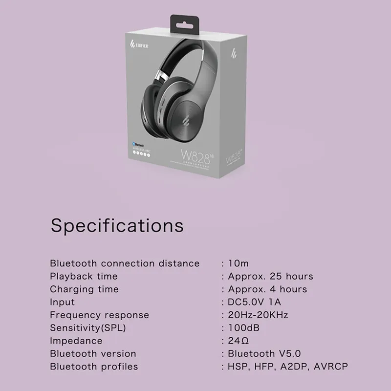 EDIFIER W828NB Wireless Bluetooth Earphone Hybrid