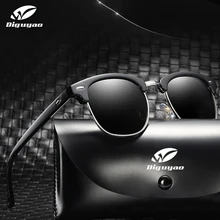 DIGUYAO роскошные мужские ретро с заклепками поляризованные солнцезащитные очки женские брендовые дизайнерские очки черные линзы UV400 Высокое качество oculo de sol
