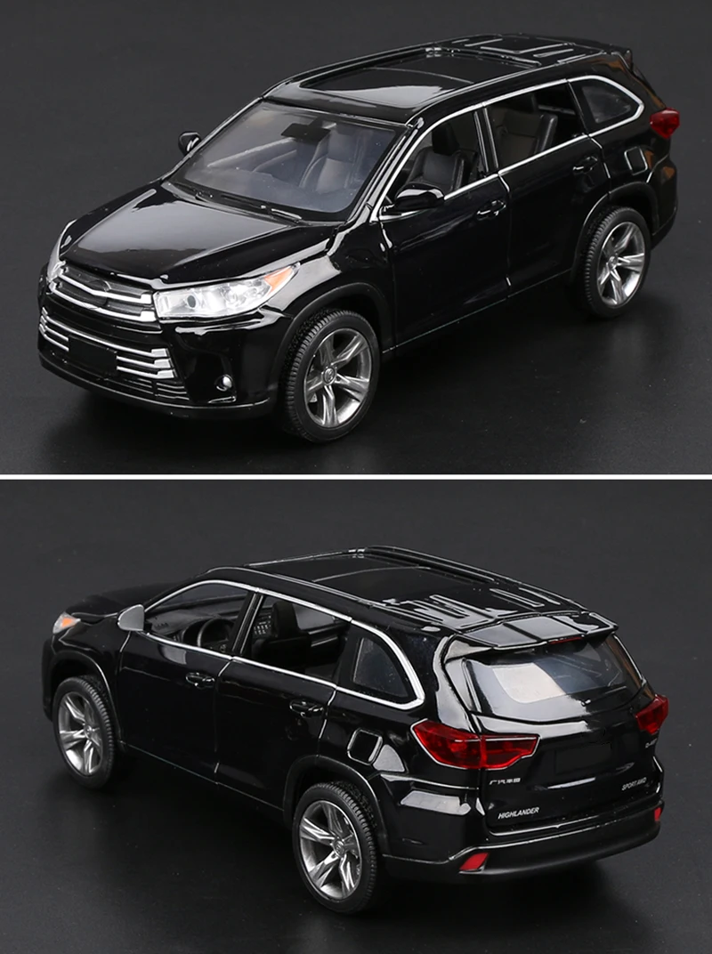 1:32 масштабная Новинка Highlander модель автомобиля SUV Diecasts транспортные средства игрушки Моделирование внедорожный сплав авто с горячей тяги назад колеса автомобили игрушка