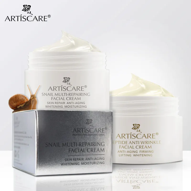 ARTISCARE Snail Repair + Пептидный крем для лица Анти Старение Отбеливание лифтинг