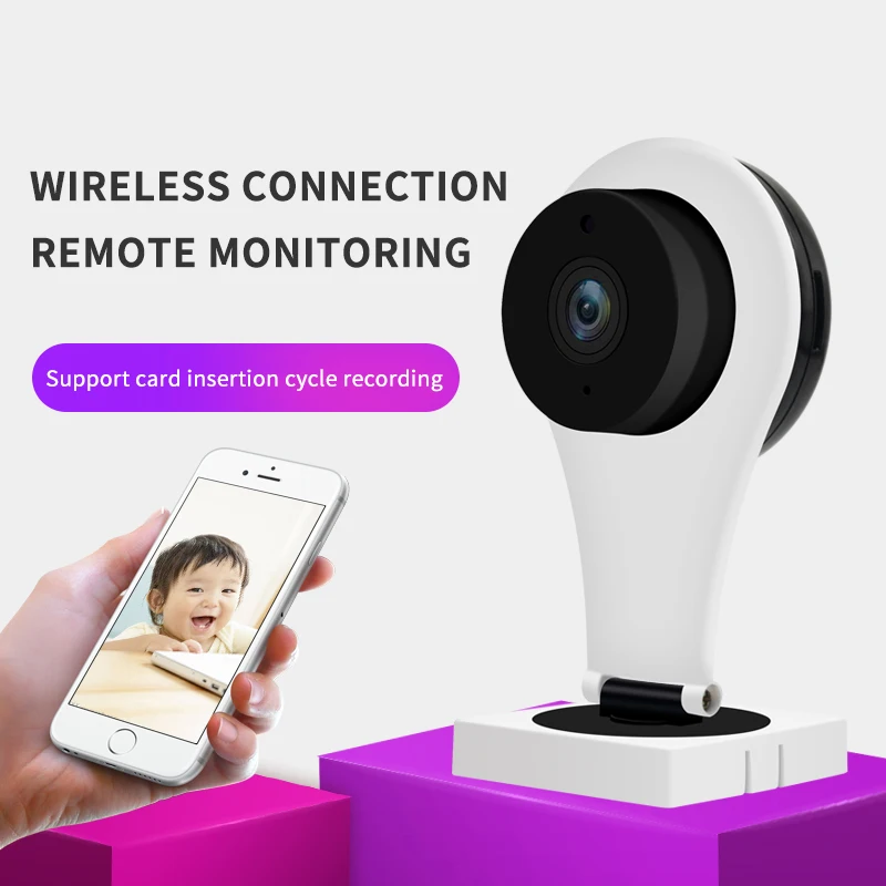 

720P Wireless Network IP Camera Pan Tilt 1MP Indoor Two Way Audio CCTV WiFi Camera Baby Monitor Video Security Surveillance 360