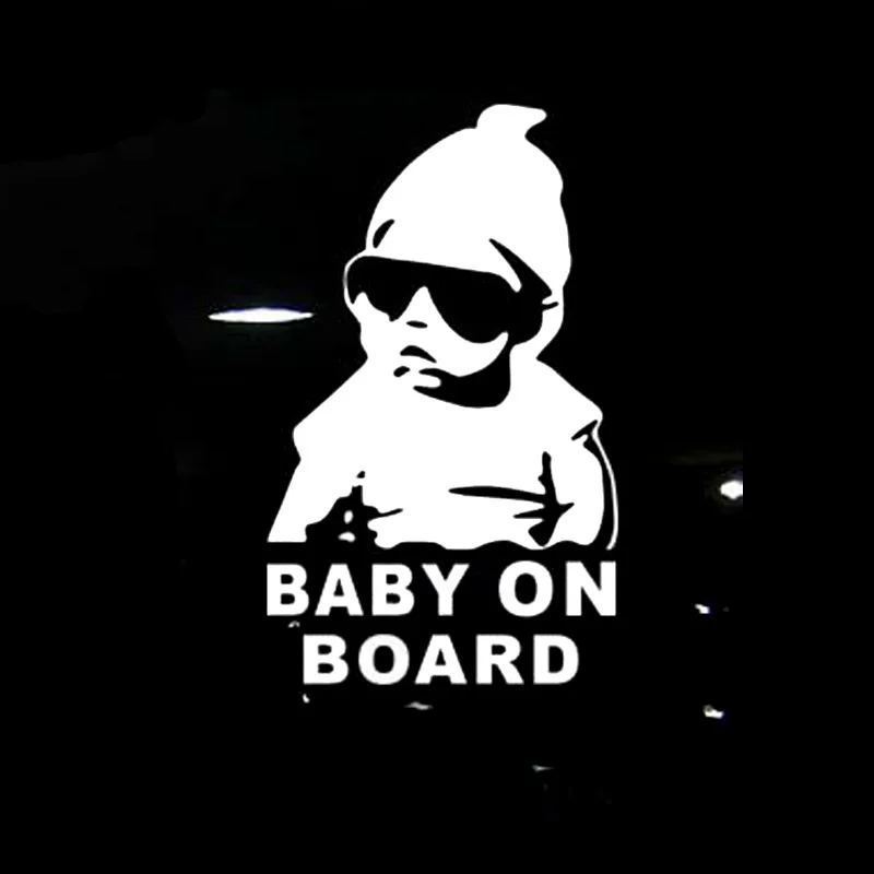 14-9CM-BABY-ON-BOARD-Cool-Rear-Reflective-Sunglasses-Child-Car-Stickers-Warning-Decals-Black-Silver (1)