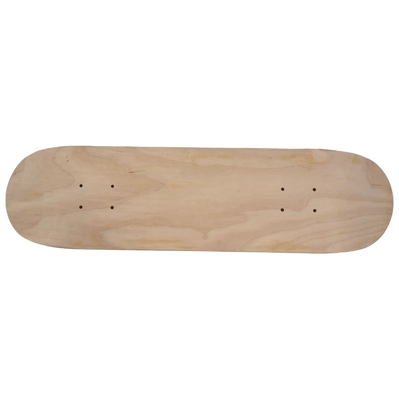8inch 8layer Maple Blank Double Concave Skateboards Natural Skate Deck