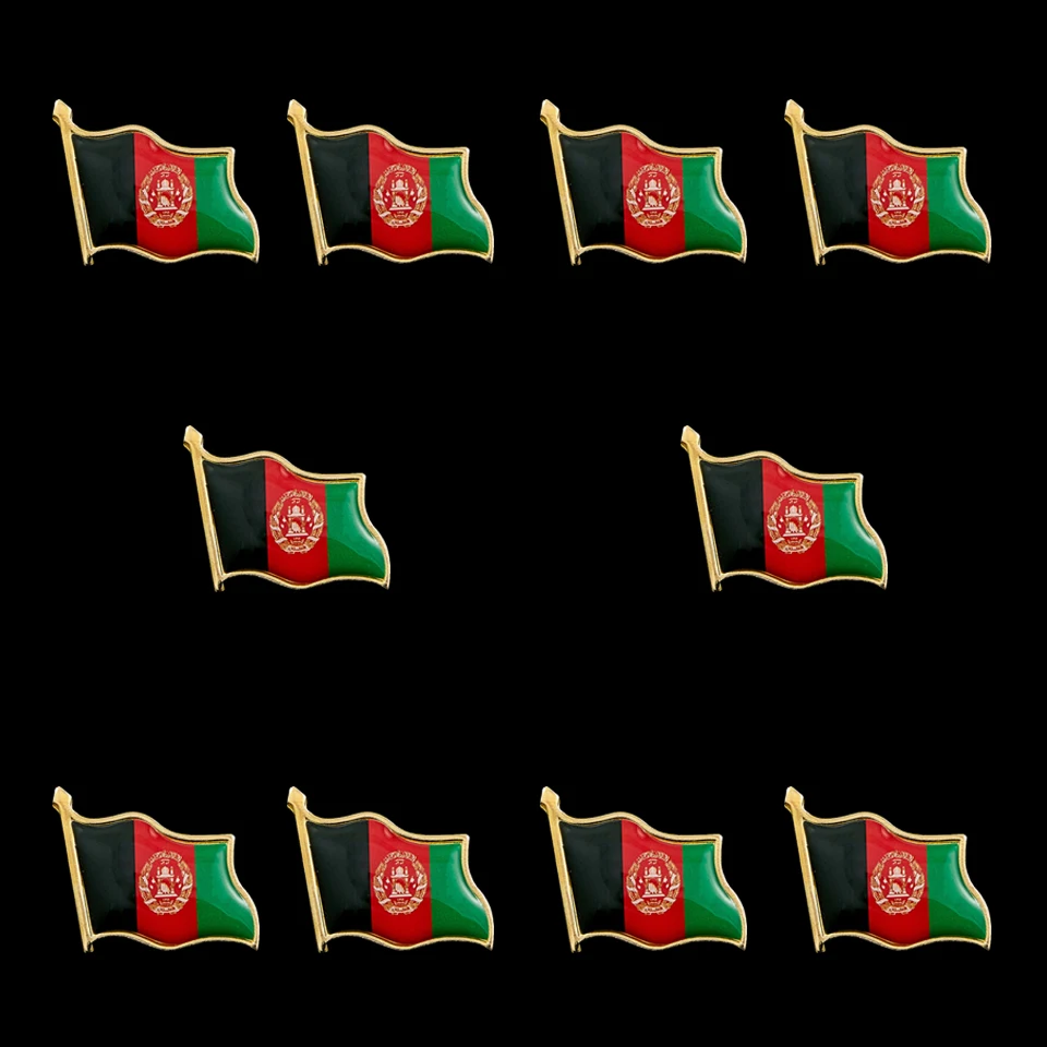 

10 шт., мужские позолоченные булавки для воротника, в Афганистане