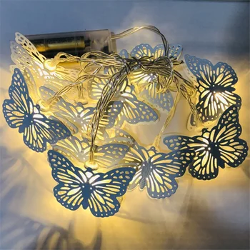 

Light-String LED Butterfly Light Battery Box Christmas Party Wedding Holiday Window Decoration Lamp Indoor Outdoor Home Decor