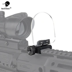 Tactical Foldable Hunting Scope Lens Protector Cover Flip-up QD Scope Lens Sight Shield Panel 20mm Rail Mount Riflescope