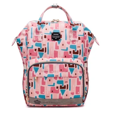 Брендовый Дизайнерский Модный подгузник для мам, сумка для подгузников большой емкости, сумка для детских подгузников, рюкзак для путешествий, сумка для кормления ребенка - Цвет: as picture