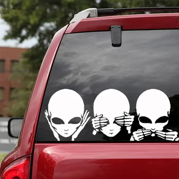 

Free shipping Crazy Alien Stickers Car Car Stickers Auto Vinyl Car Sticker Car Accessories