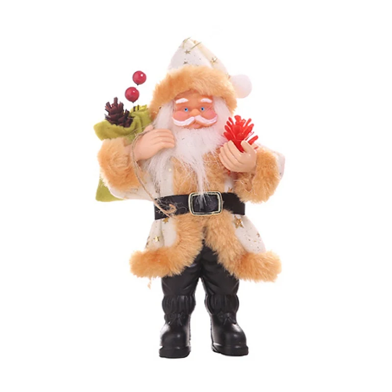 Коллекция праздничных фигурок из смолы, кукла Санта-Клауса, Рождественское украшение, украшение для стола